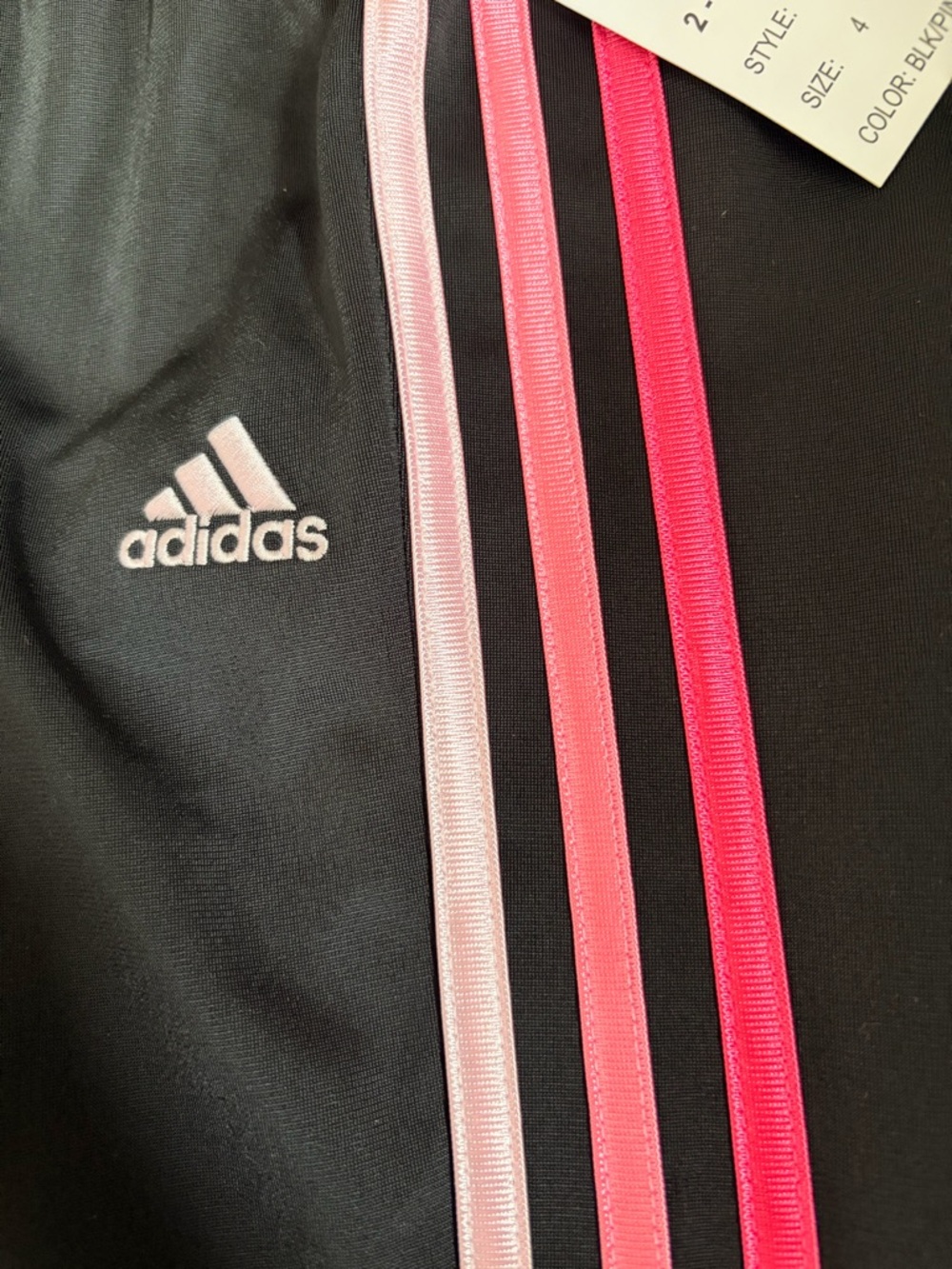 adidas Girls Black Regular Fit Track Set - Picture 6 of 6